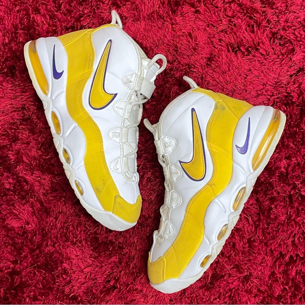 Nike Air Max Uptempo ‘95 Lakers Derek Fisher men’s 9.5 women’s 11 CK0892-102